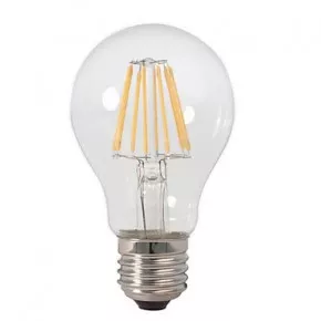 LED žárovka - vlákno E27, 8W, teplá bílá