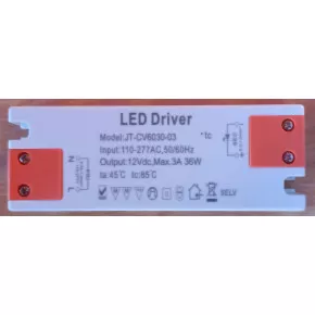 Transformátor pro LED pásky, DC-12V, 36W, plochý